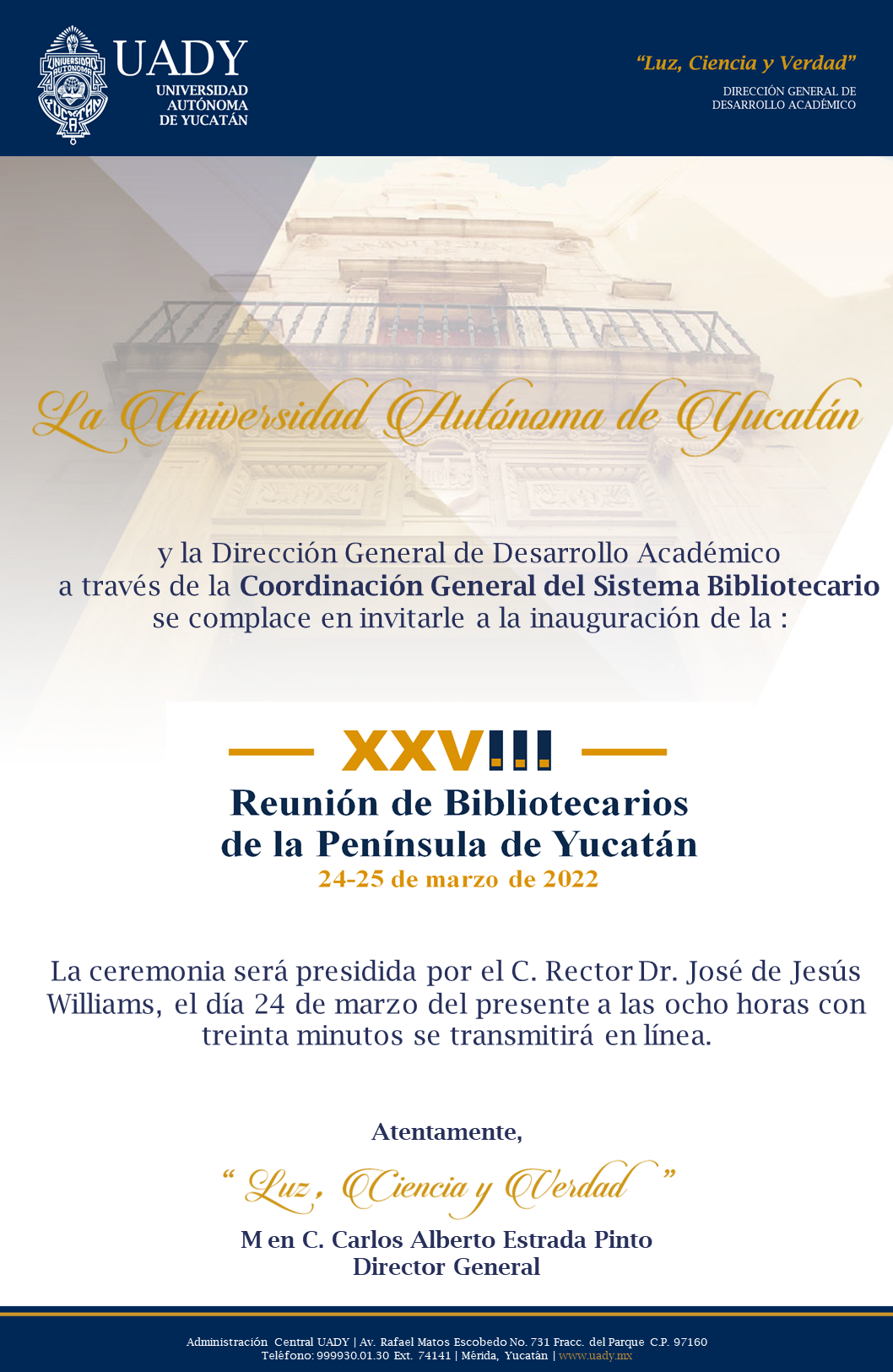 XXVIII Reunión de Bibliotecarios de la Peninsula de Yucatán